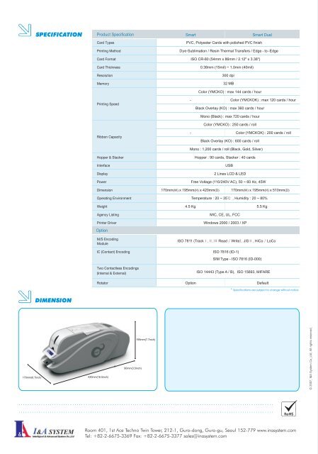 Smart, Smarter than any other ID Card Printer