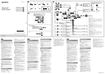 Sony MEX-M70BT - MEX-M70BT Guida di installazione Francese