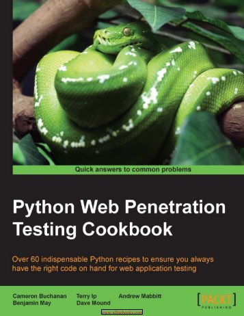 Python Web Penetration Testing Cookbook