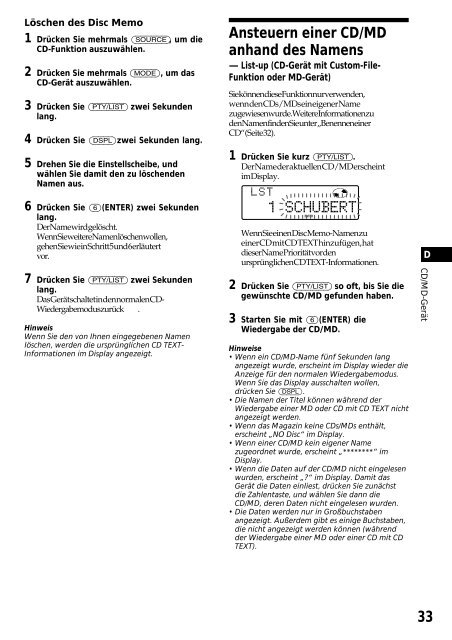 Sony CDX-C880R - CDX-C880R Istruzioni per l'uso Tedesco