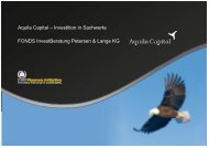 Aquila Capital - FONDS InvestBeratung - Petersen & Lange KG