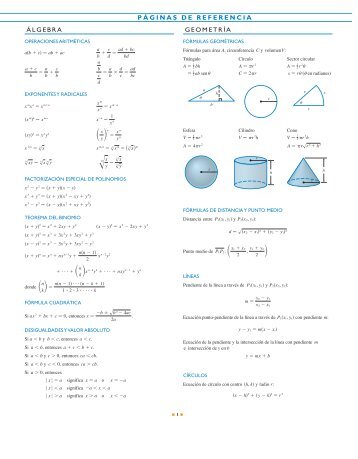 FORMULARIO Cu00C1LCULO Stewart