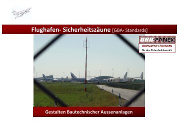 Flughafen- Sicherheitszäune - GBA-Panek GmbH