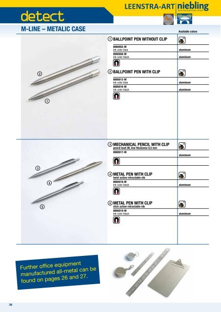 Niebling Detectable-Products