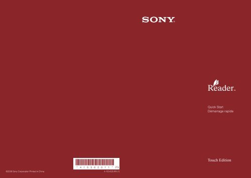 Sony PRS-600 - PRS-600 Istruzioni per l'uso Francese