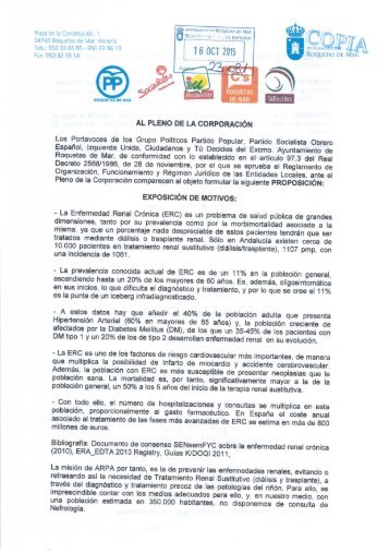 2015_10_16 Moción conjunta Consulta Nefrología Poniente