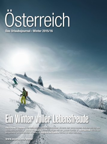 Österreich - Das Urlaubsjournal Winter 2015/16 - Deutsch