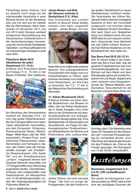 Szene Köln-Bonn, Ausgabe 09.2015