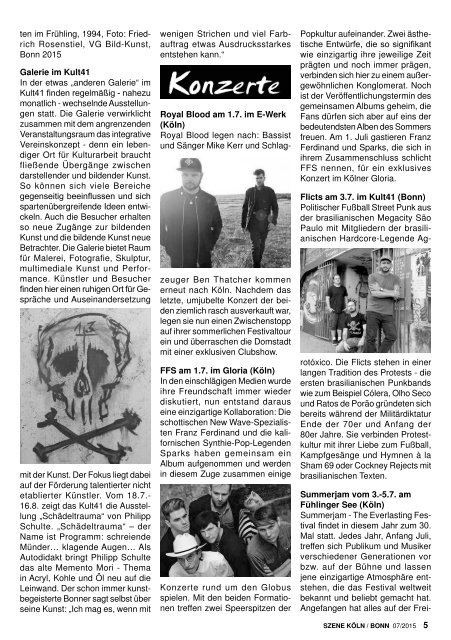 Szene Köln-Bonn, Ausgabe 07.2015