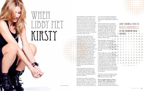 Kirsty bertarelli - B-Beyond Magazine