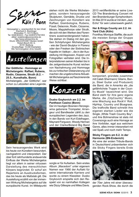 Szene Köln-Bonn, Ausgabe 02.2015