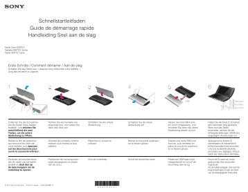 Sony SGPT211BE - SGPT211BE Guida di configurazione rapid Olandese