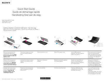 Sony SGPT211NL - SGPT211NL Guida di configurazione rapid Olandese