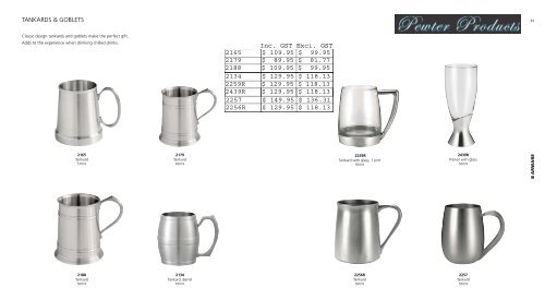 Pewter Products
