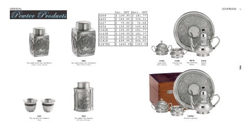 Pewter Products