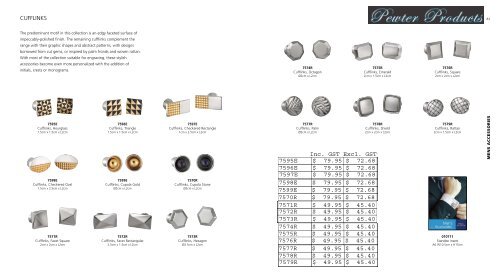 Pewter Products