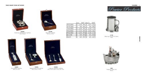 Pewter Products