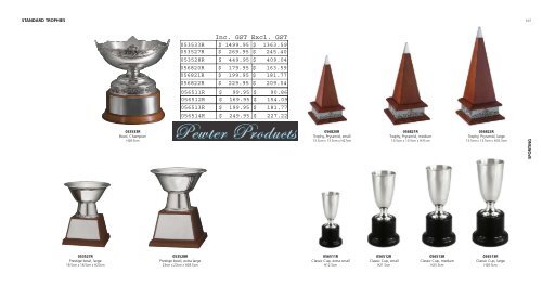 Pewter Products