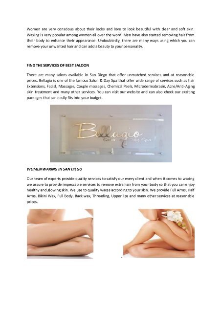 Where To Get Best Waxing For Womens In San Diego