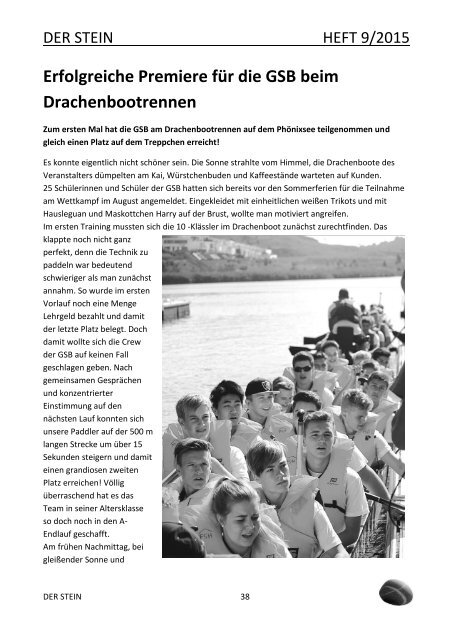 Schülerzeitung Ausgabe 09/2015