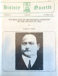 The reaction of Sir Frederick Hodgson to the Protest of 1905