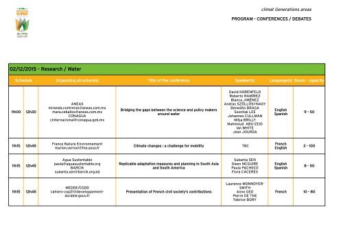 CONFERENCES/DEBATES