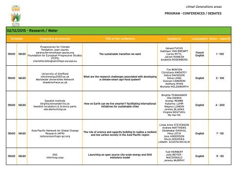 CONFERENCES/DEBATES