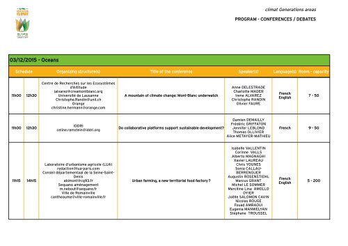 CONFERENCES/DEBATES