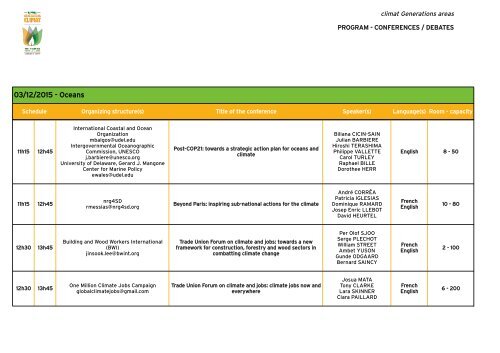 CONFERENCES/DEBATES