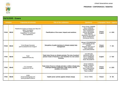 CONFERENCES/DEBATES