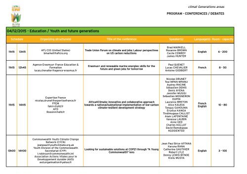 CONFERENCES/DEBATES