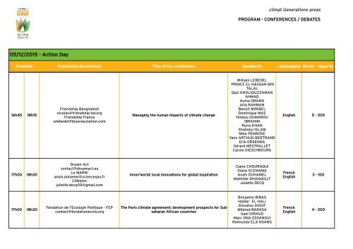 CONFERENCES/DEBATES