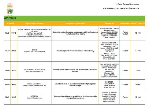 CONFERENCES/DEBATES