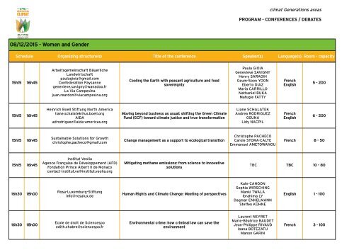 CONFERENCES/DEBATES