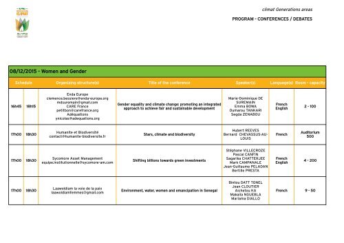 CONFERENCES/DEBATES