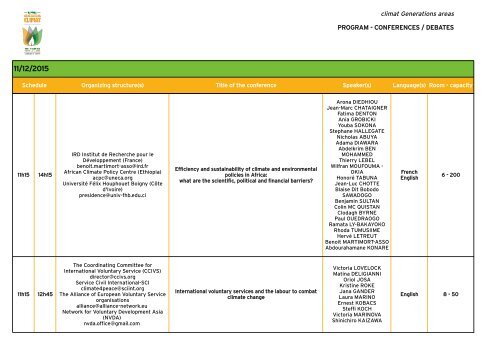 CONFERENCES/DEBATES