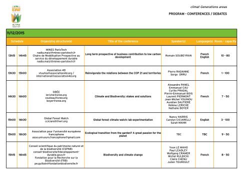 CONFERENCES/DEBATES