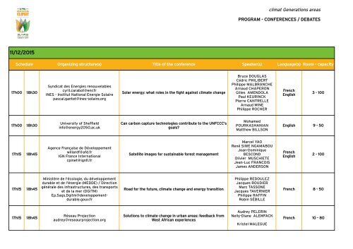 CONFERENCES/DEBATES