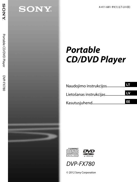 Sony DVP-FX780 - DVP-FX780 Istruzioni per l'uso Estone