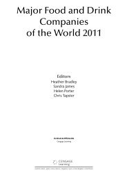 Major Food and Drink Companies of the World 2011 - dataresources
