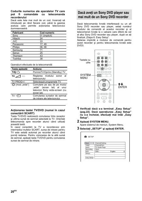 Sony RDR-GX220 - RDR-GX220 Istruzioni per l'uso Rumeno