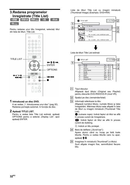 Sony RDR-GX220 - RDR-GX220 Istruzioni per l'uso Rumeno