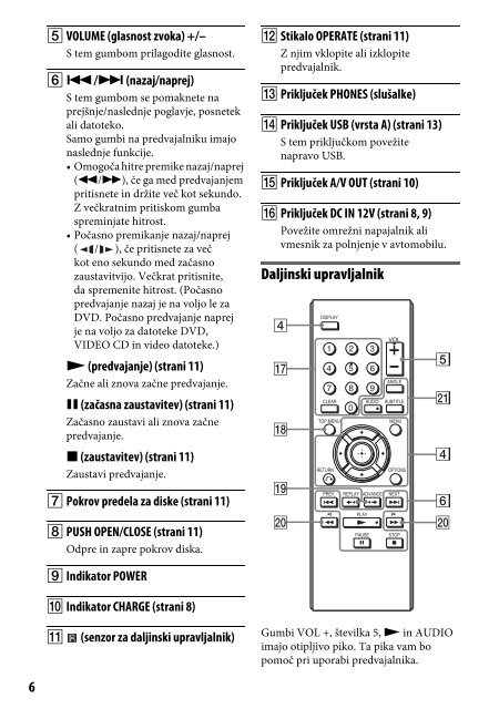 Sony DVP-FX980 - DVP-FX980 Istruzioni per l'uso Sloveno