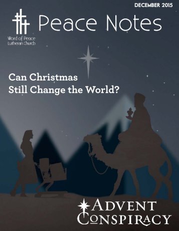 Peace Notes December 2015 - Word of Peace Lutheran Church