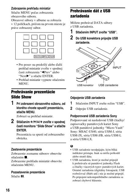 Sony DVP-FX730 - DVP-FX730 Istruzioni per l'uso Slovacco