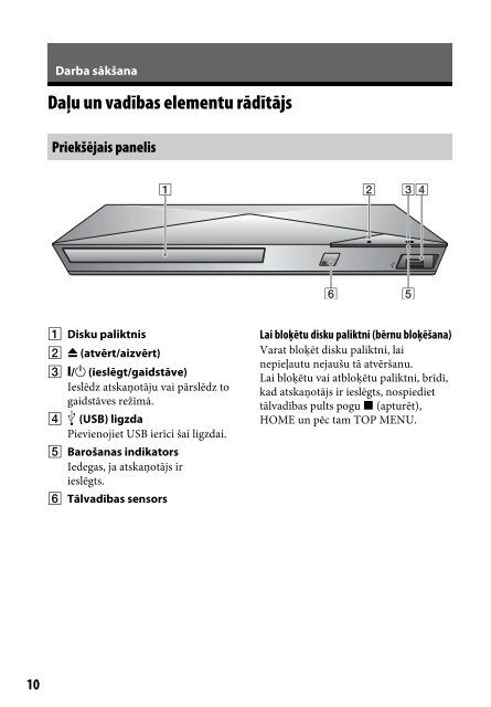 Sony BDP-S4200 - BDP-S4200 Istruzioni per l'uso Lettone