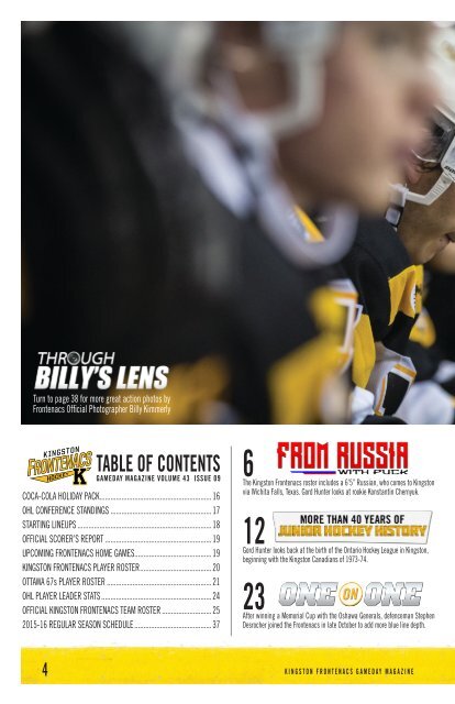 Kingston Frontenacs GameDay November 27, 2015