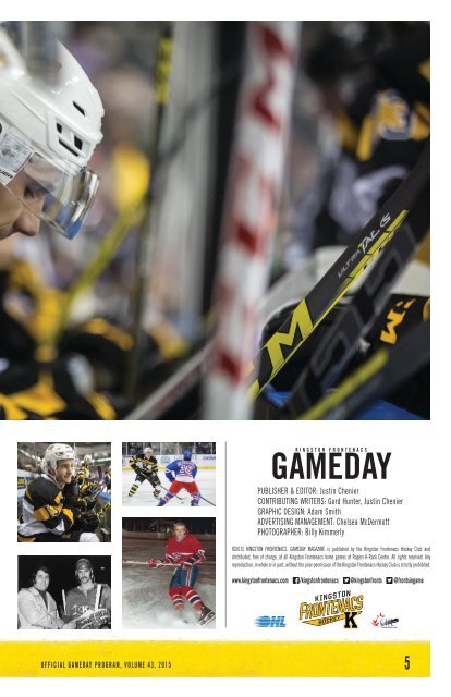 Kingston Frontenacs GameDay November 27, 2015