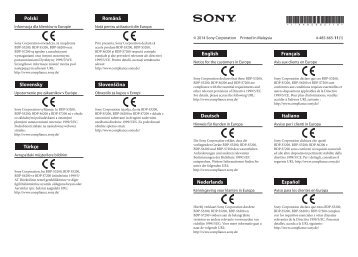 Sony BDP-S6200 - BDP-S6200 Volantino Italiano