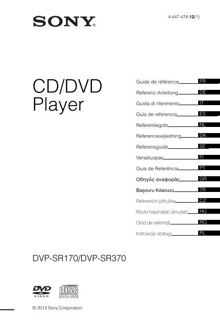 Sony DVP-SR170 - DVP-SR170 Istruzioni per l'uso Tedesco